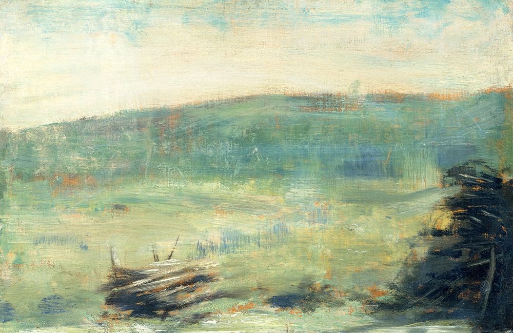 Landscape at Saint-Ouen art print by Georges Seurat for $57.95 CAD