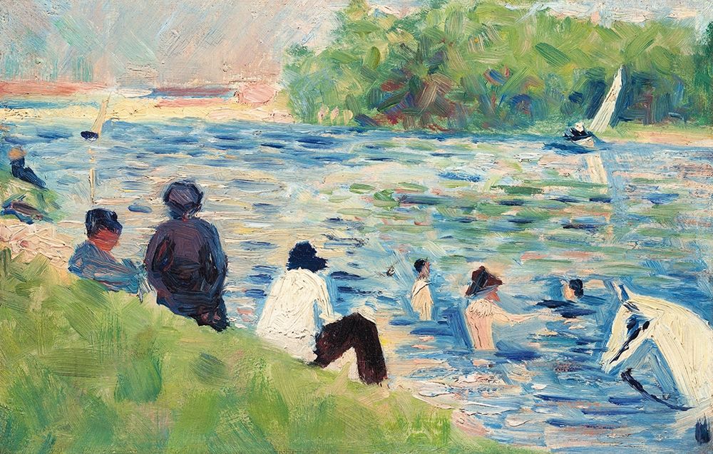 Bathers art print by Georges Seurat for $57.95 CAD