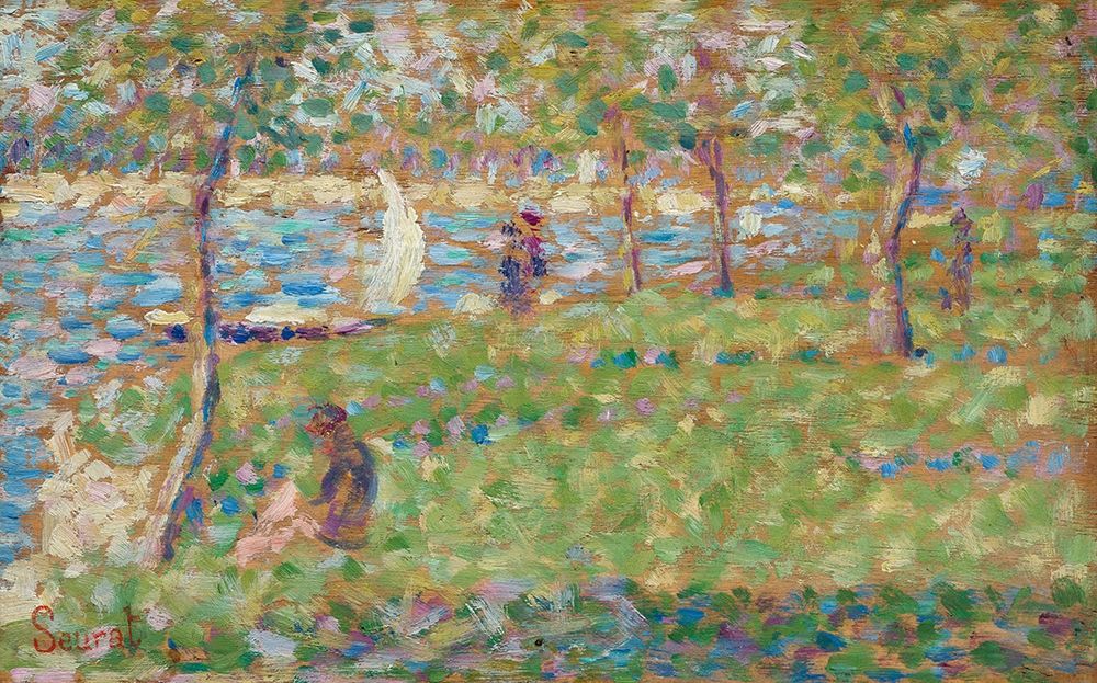 Study for La Grande Jatte art print by Georges Seurat for $57.95 CAD