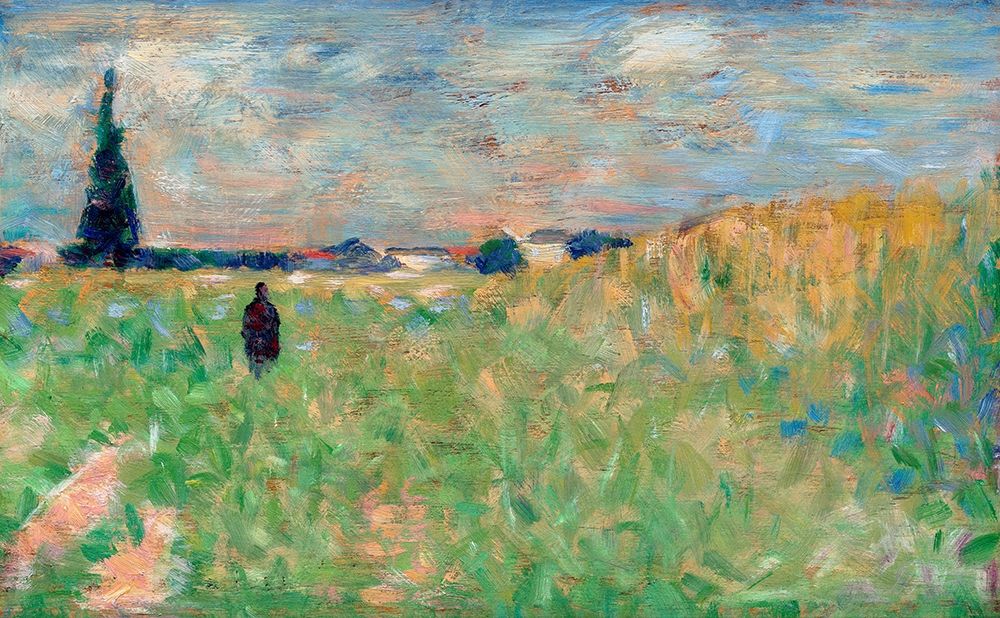 A Summer Landscape art print by Georges Seurat for $57.95 CAD