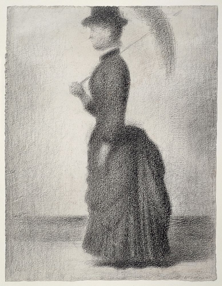 Woman Walking with a Parasol art print by Georges Seurat for $57.95 CAD