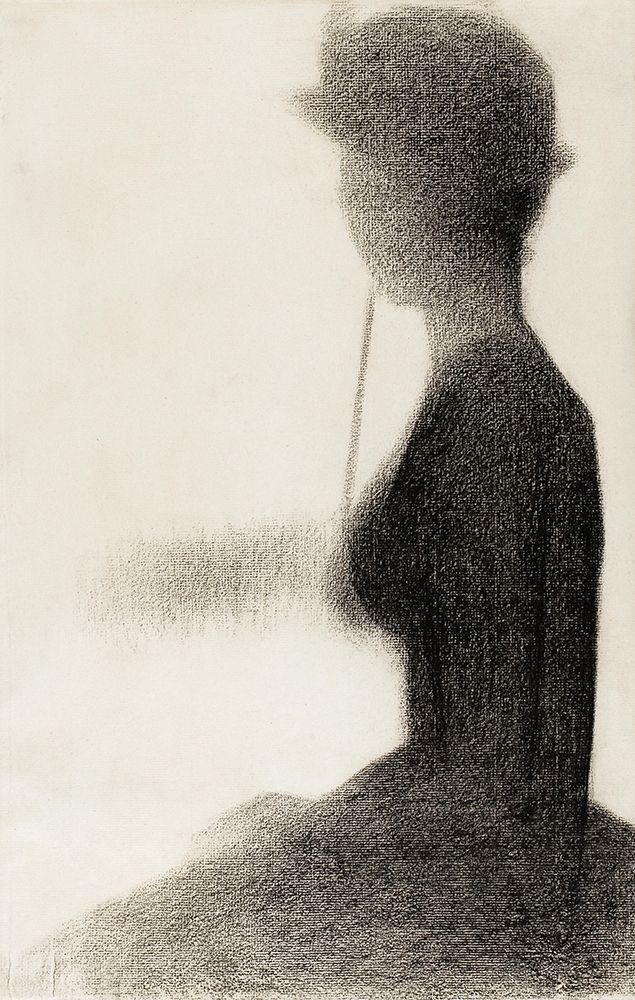 Seated Woman with a Parasol art print by Georges Seurat for $57.95 CAD