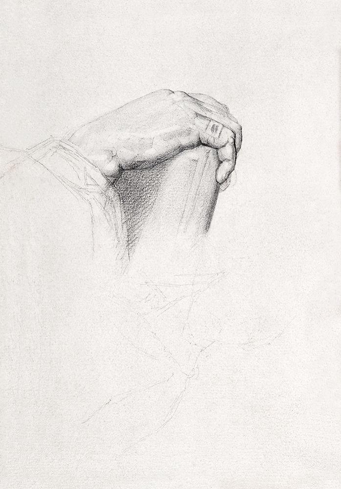 The Hand of Poussin, After Ingres art print by Georges Seurat for $57.95 CAD
