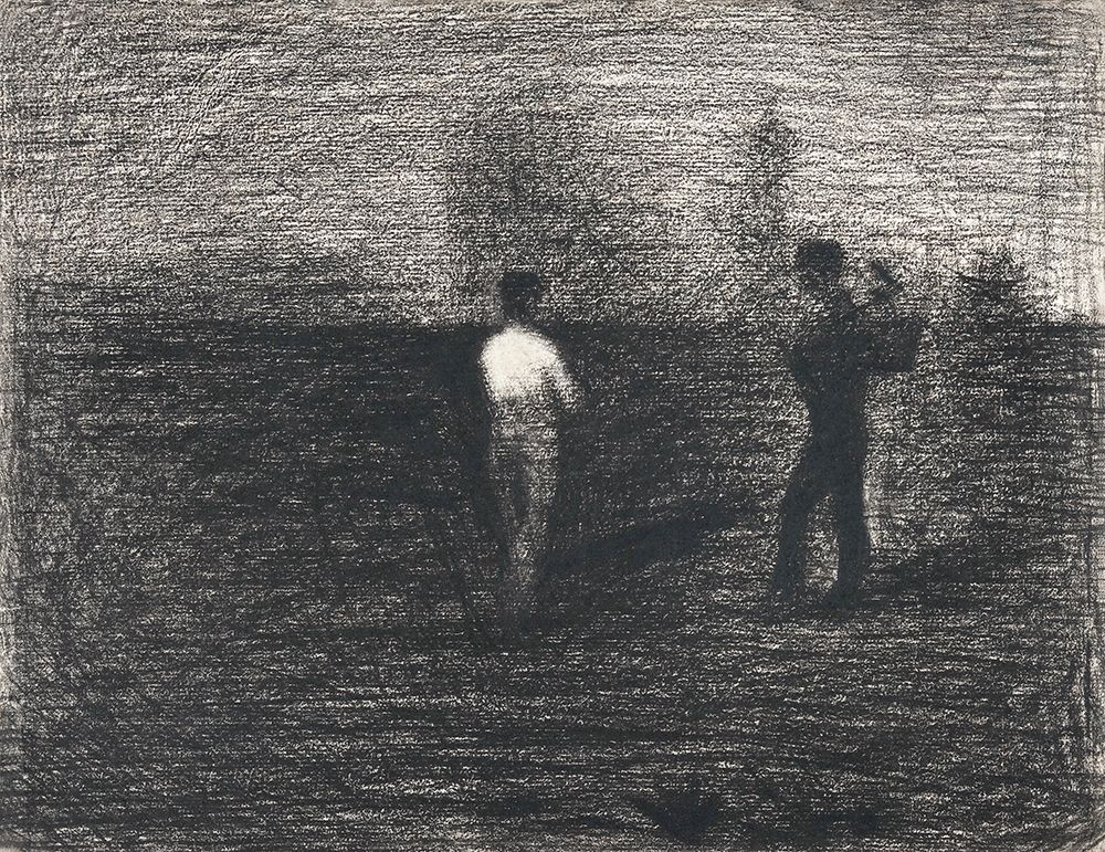 Peasants art print by Georges Seurat for $57.95 CAD