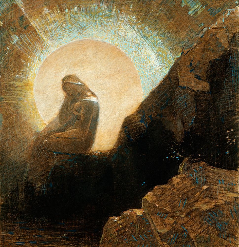 Melancholy art print by Odilon Redon for $57.95 CAD