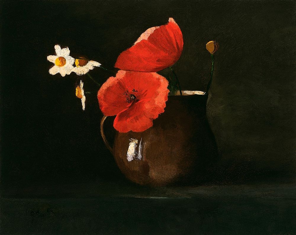 Poppies and Daisies art print by Odilon Redon for $57.95 CAD