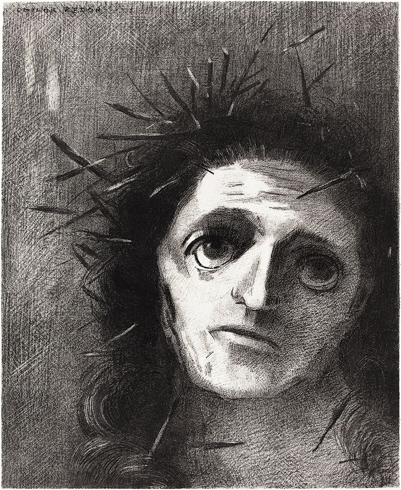 Christ by the Flower art print by Odilon Redon for $57.95 CAD