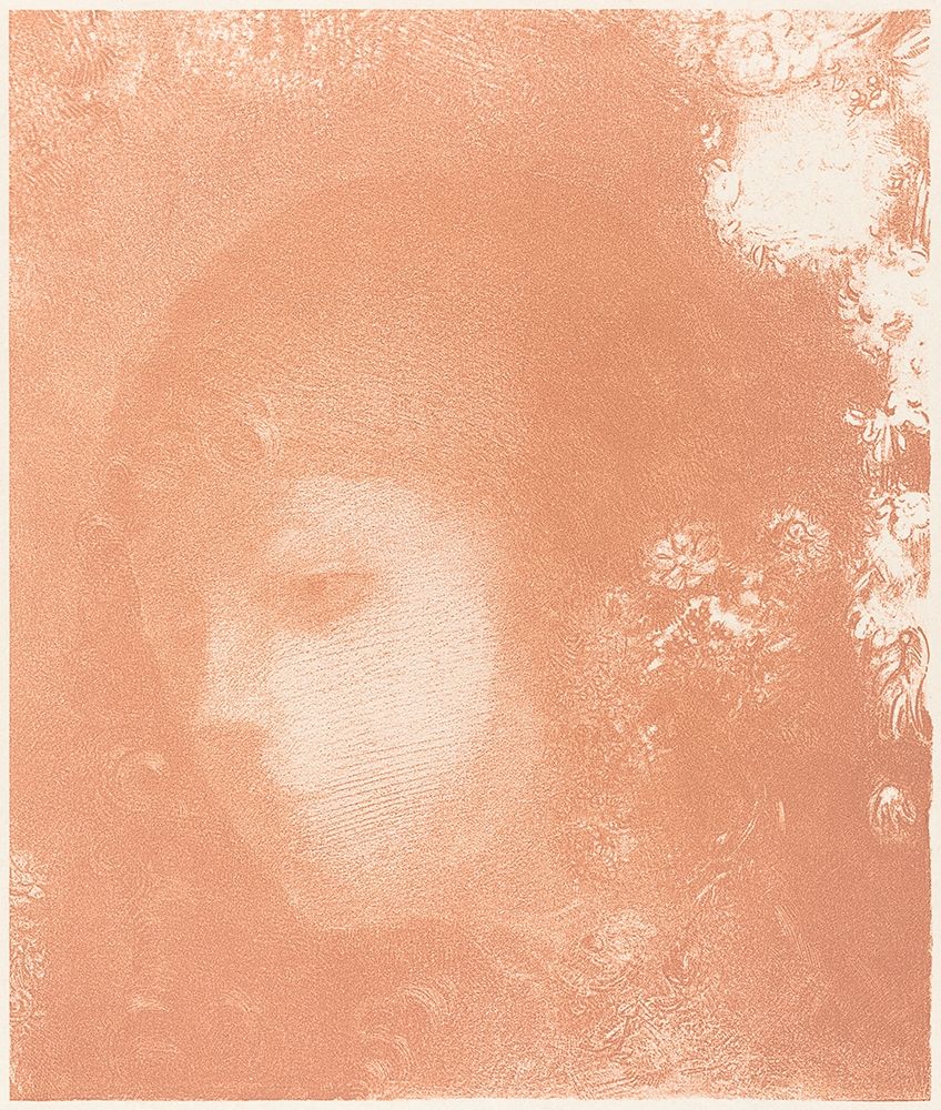 Head of a Child with Flowers art print by Odilon Redon for $57.95 CAD
