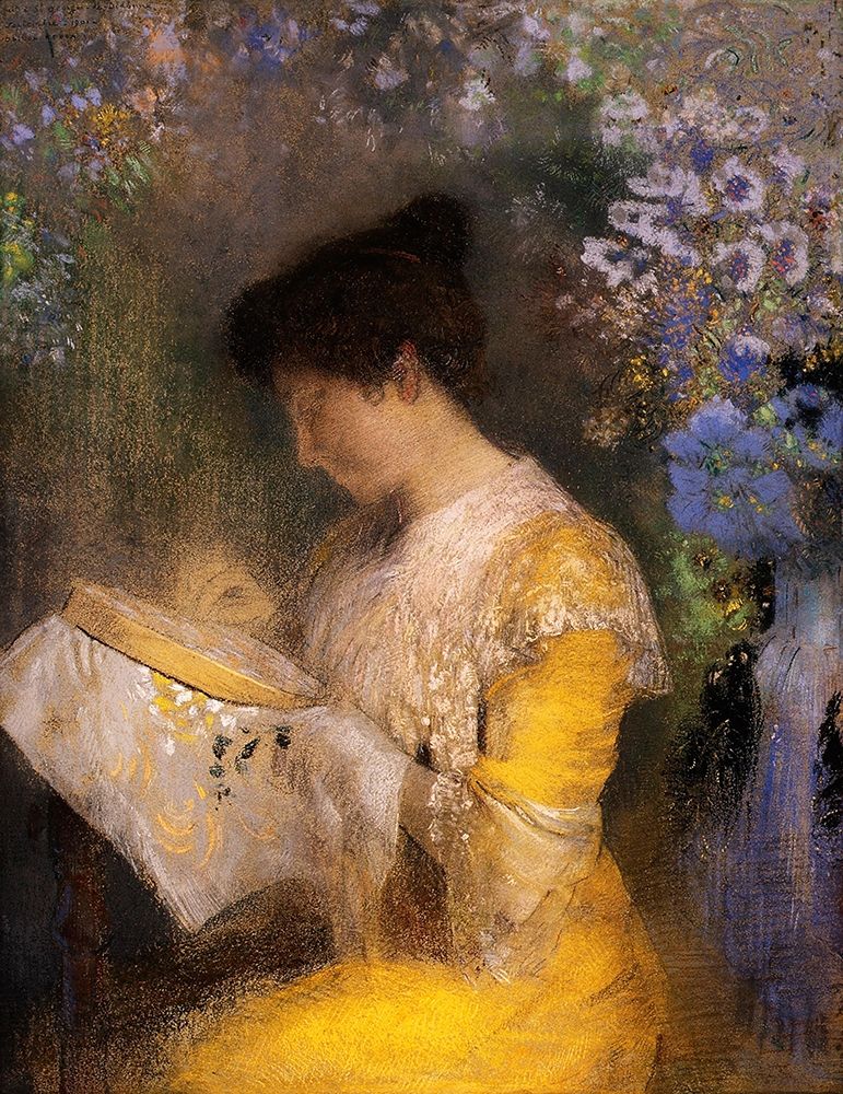 Madame Arthur Fontaine art print by Odilon Redon for $57.95 CAD