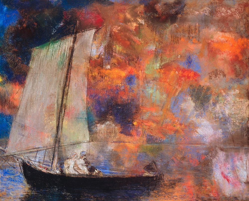 Flower Clouds art print by Odilon Redon for $57.95 CAD