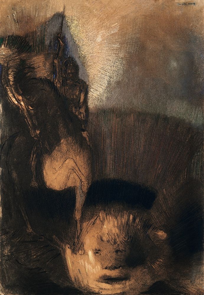 Saint George and the Dragon art print by Odilon Redon for $57.95 CAD