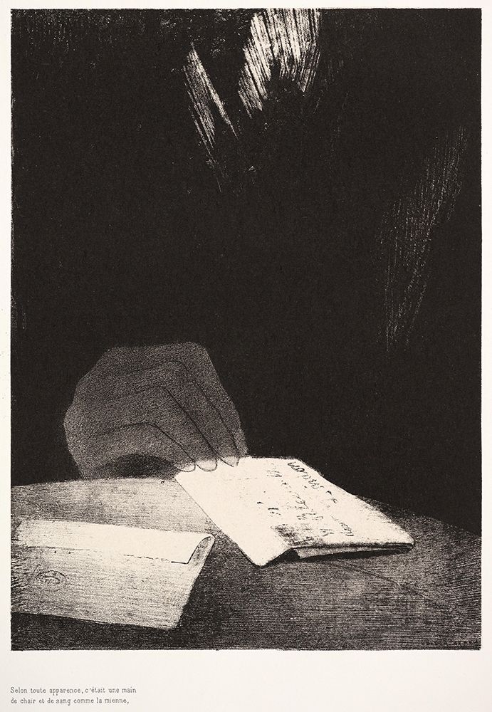 To All Appearances, It Has a Hand of Flesh and Blood Just Like My Own art print by Odilon Redon for $57.95 CAD