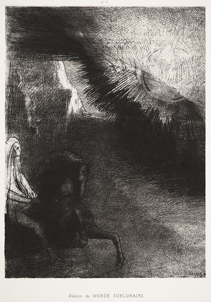 Pilgrim of the Sublunary World art print by Odilon Redon for $57.95 CAD