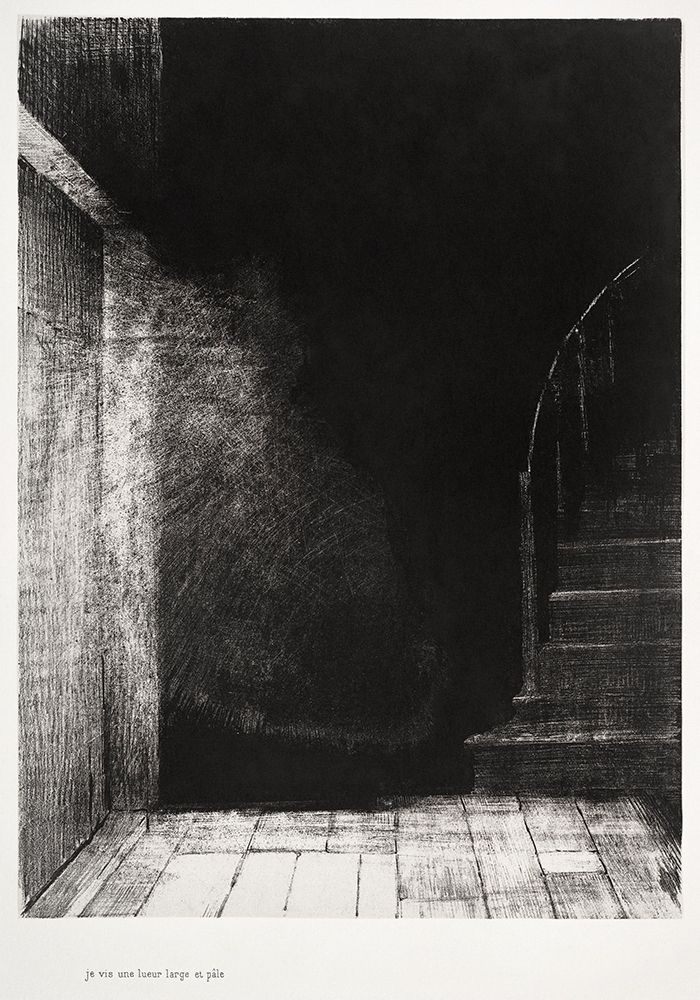 I Saw a Flash of Light. Large and Pale art print by Odilon Redon for $57.95 CAD