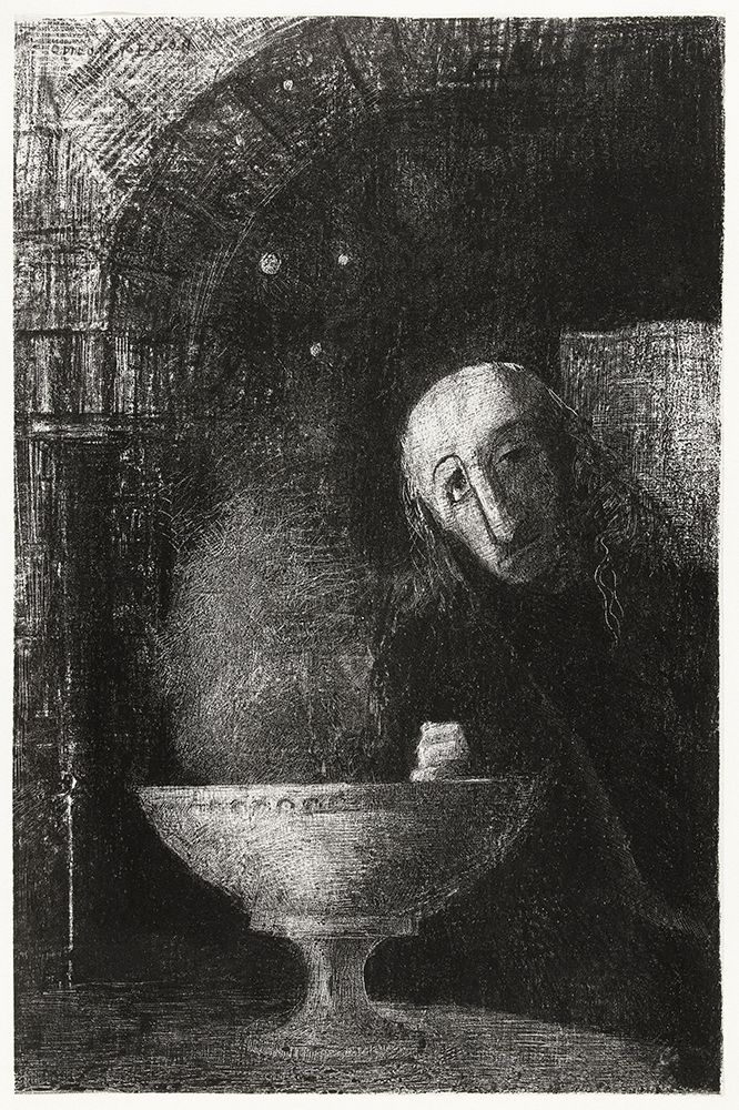 And the Seeker was Engaged in an Endless Search art print by Odilon Redon for $57.95 CAD