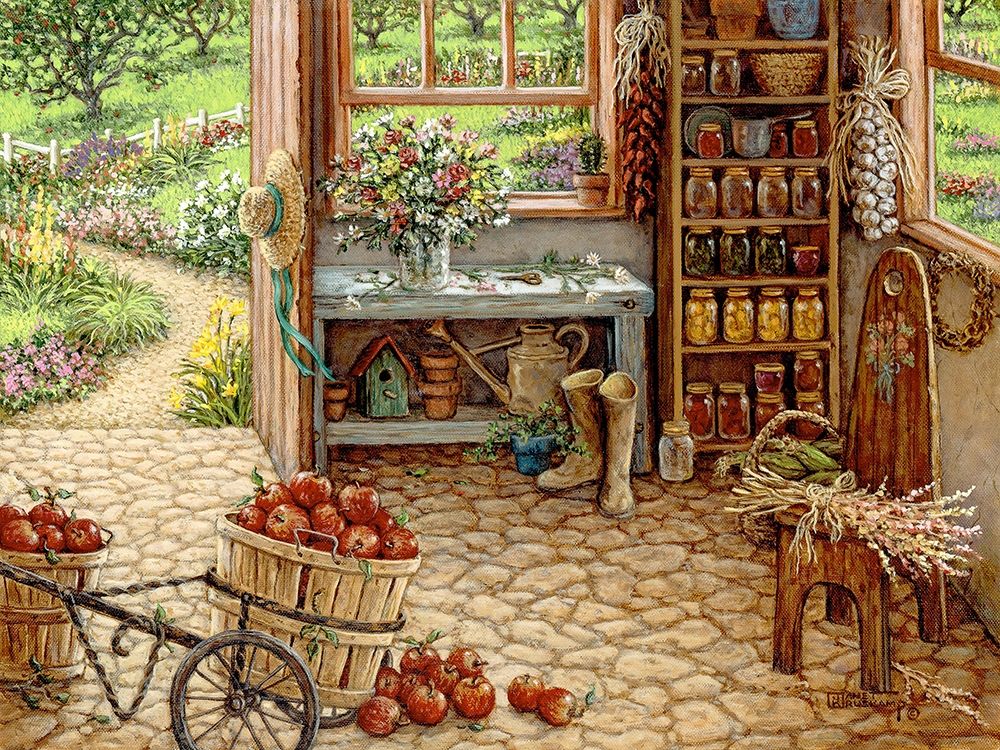 Gardening Room art print by Janet Kruskamp for $57.95 CAD