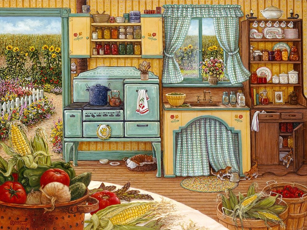 Canning Day art print by Janet Kruskamp for $57.95 CAD