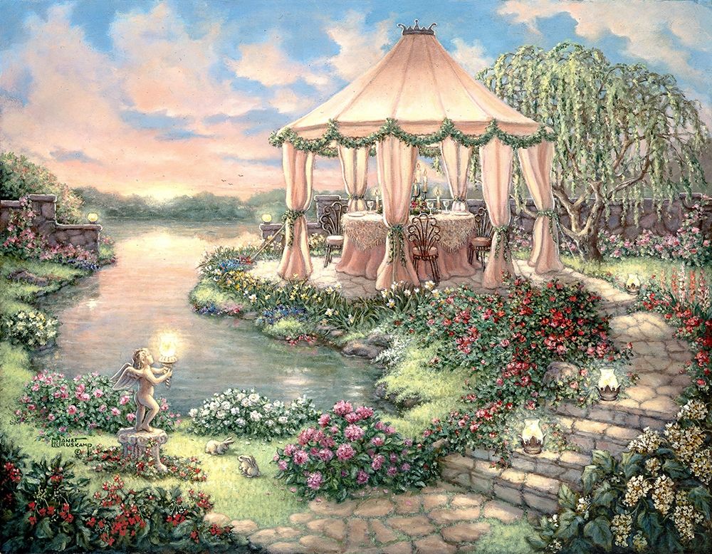 Garden Party art print by Janet Kruskamp for $57.95 CAD