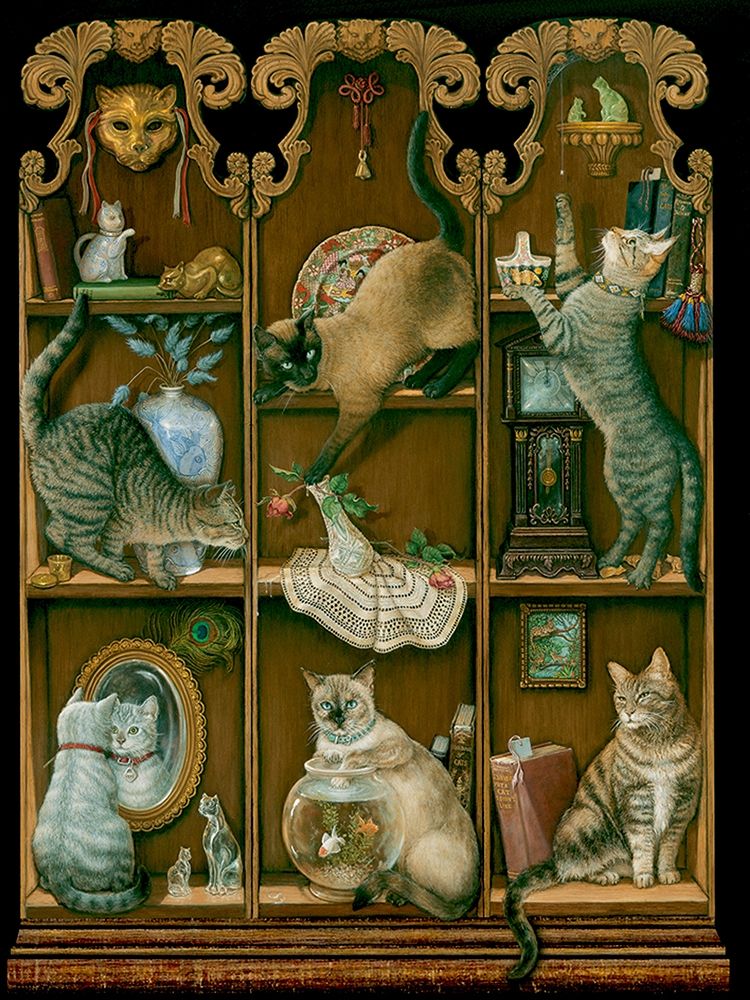 Midnight Mischief art print by Janet Kruskamp for $57.95 CAD