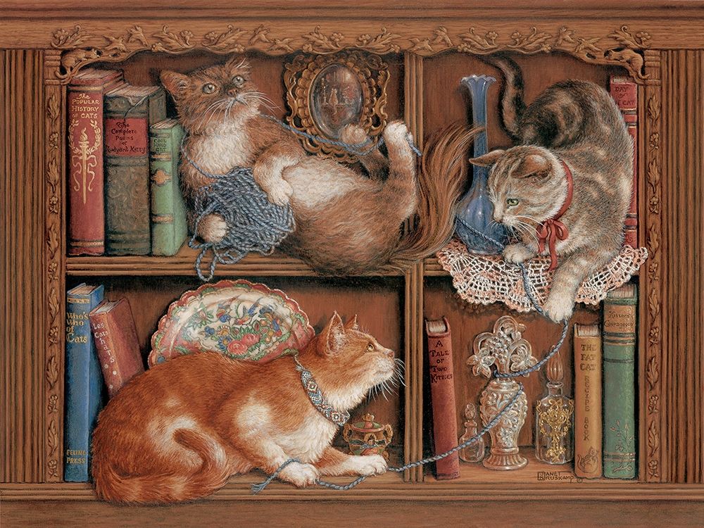 Morning Mischief art print by Janet Kruskamp for $57.95 CAD