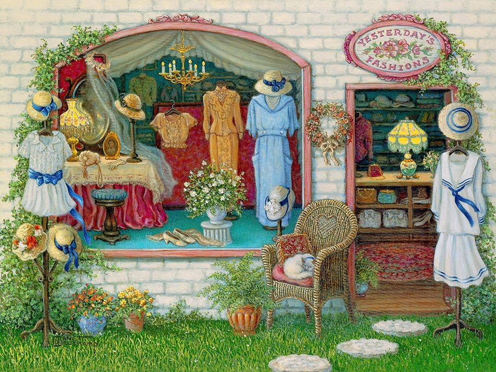 Yesterdays Fashions art print by Janet Kruskamp for $57.95 CAD