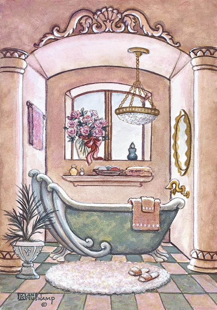 Neoclassic Tub II art print by Janet Kruskamp for $57.95 CAD
