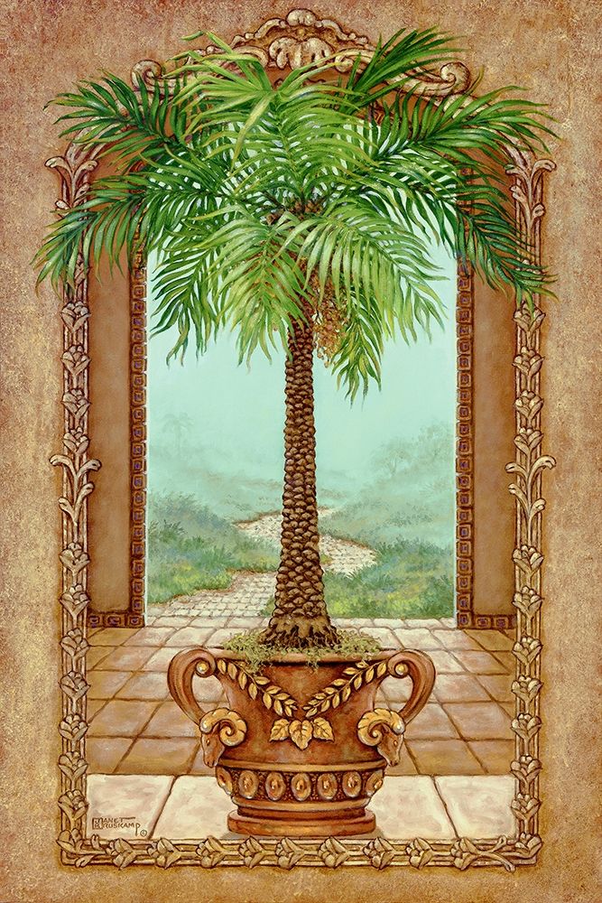 Classical Palm Tree art print by Janet Kruskamp for $57.95 CAD