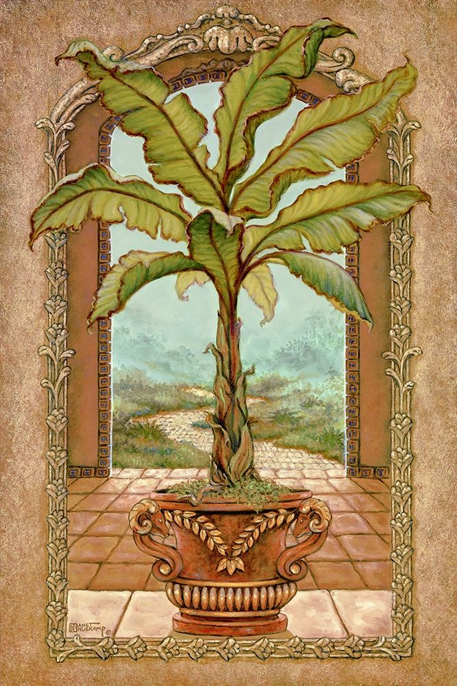 Classical Banana Tree art print by Janet Kruskamp for $57.95 CAD