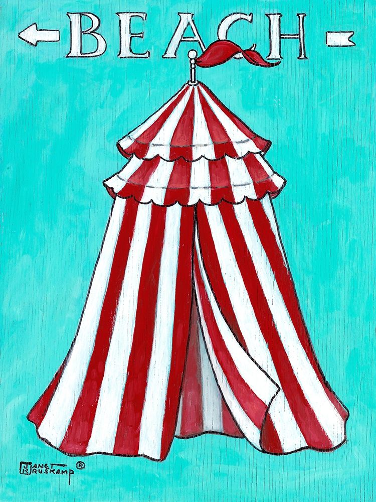 Beach II art print by Janet Kruskamp for $57.95 CAD