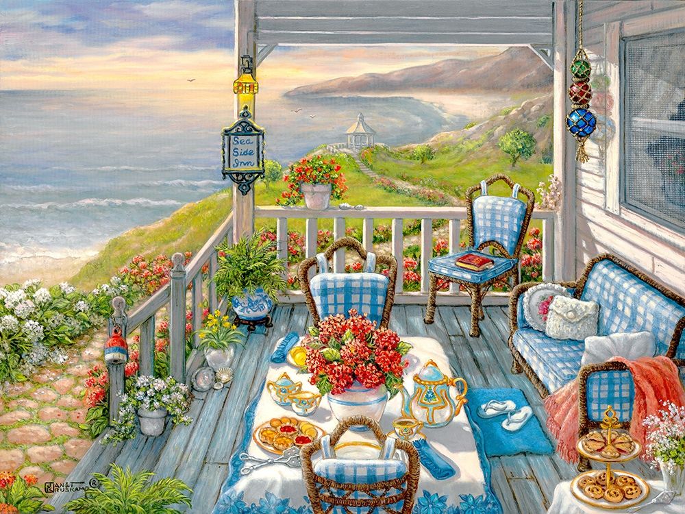 Sea Side Inn art print by Janet Kruskamp for $57.95 CAD