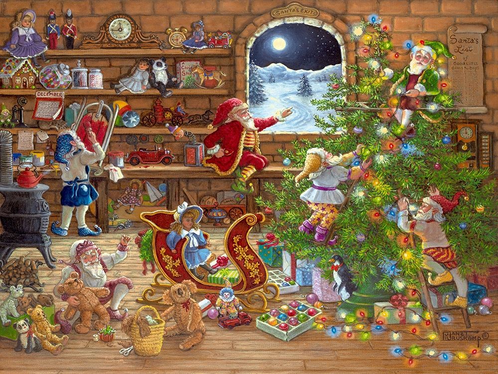 Countdown to Christmas art print by Janet Kruskamp for $57.95 CAD