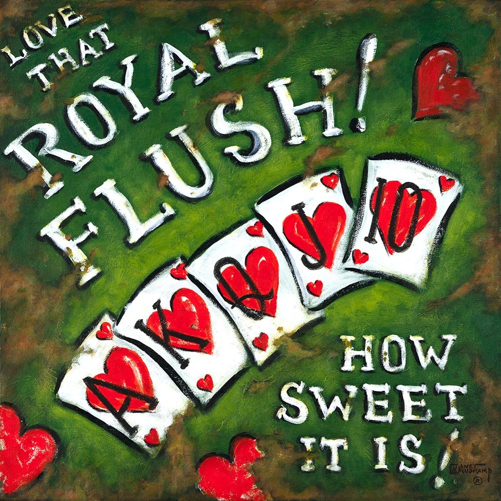 Royal Flush art print by Janet Kruskamp for $57.95 CAD