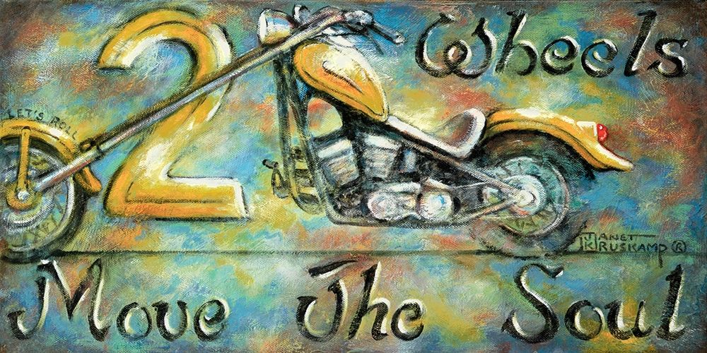 2 Wheels art print by Janet Kruskamp for $57.95 CAD