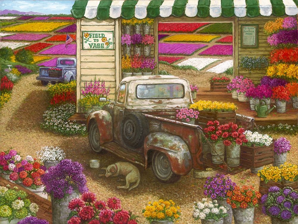 Field to Vase art print by Janet Kruskamp for $57.95 CAD