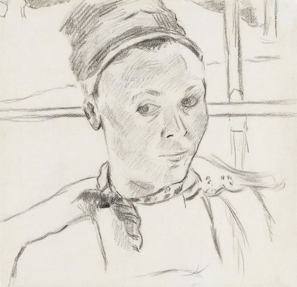 Bust of a Young Breton Woman (Possibly Marie Lagadu) art print by Paul Gauguin for $57.95 CAD