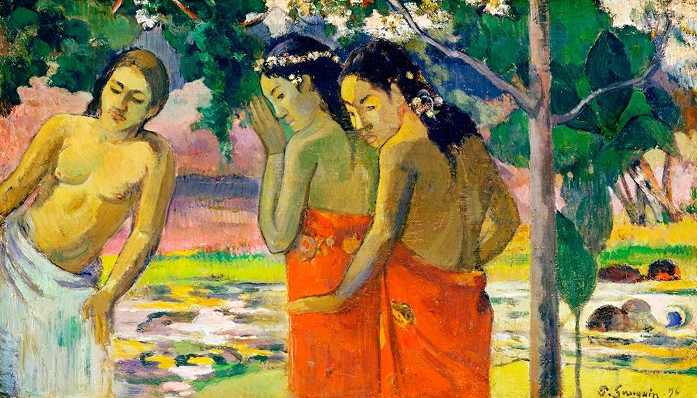 Three Tahitian Women art print by Paul Gauguin for $57.95 CAD