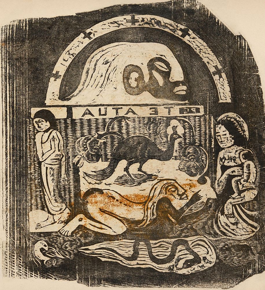 The God (Te atua), from the Suite of Late Wood-Block Prints art print by Paul Gauguin for $57.95 CAD