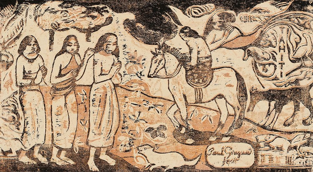 Change of Residence, from the Suite of Late Wood-Block Prints art print by Paul Gauguin for $57.95 CAD
