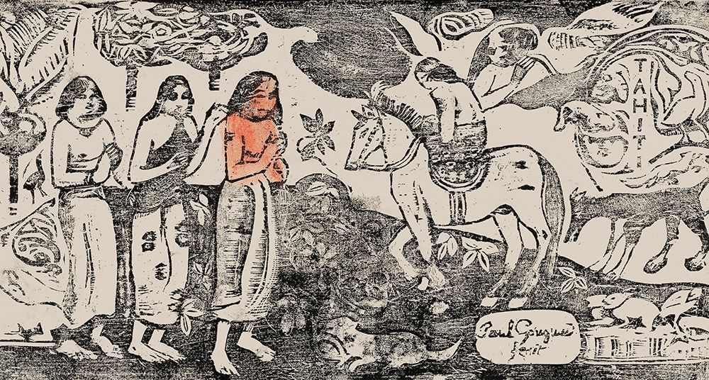 Change of Residence, from the Suite of Late Wood-Block Prints art print by Paul Gauguin for $57.95 CAD