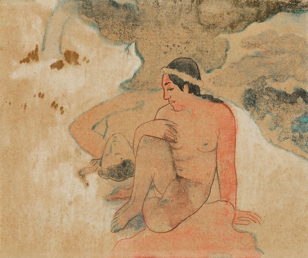 What! Are You Jealous? (Aha oe feii?) art print by Paul Gauguin for $57.95 CAD