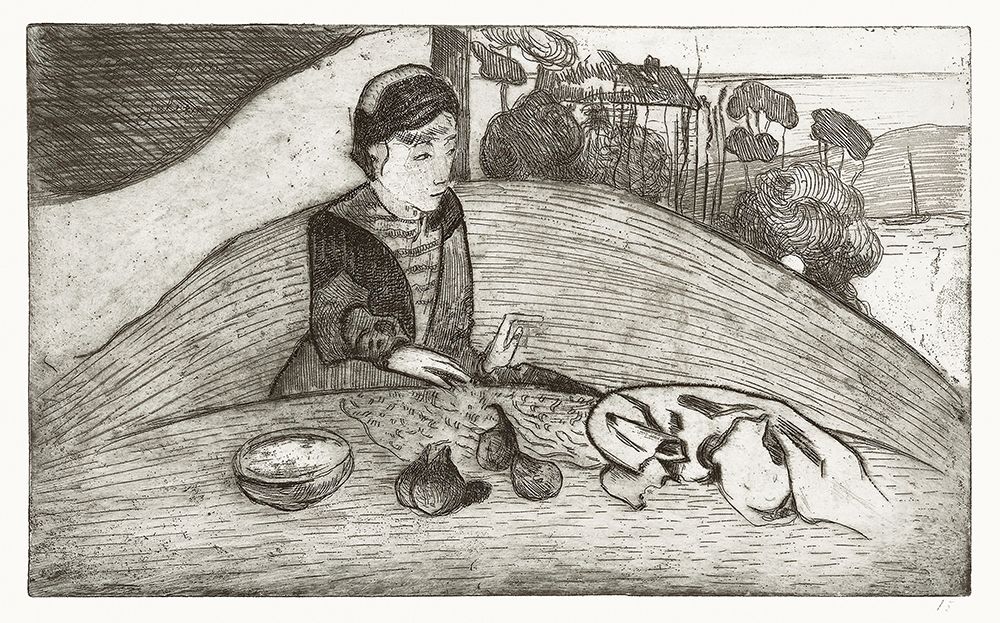 The Woman with Figs art print by Paul Gauguin for $57.95 CAD
