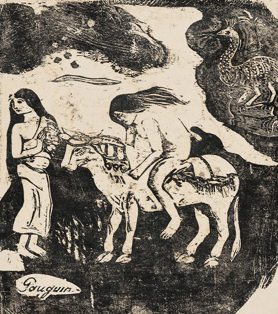 The Rape of Europa, from the Suite of Late Wood-Block Prints art print by Paul Gauguin for $57.95 CAD