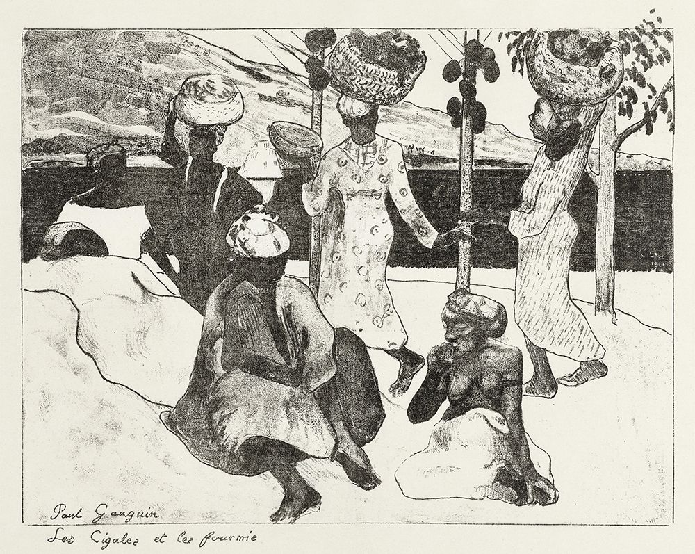 Seven Women on the Water in Martinique art print by Paul Gauguin for $57.95 CAD