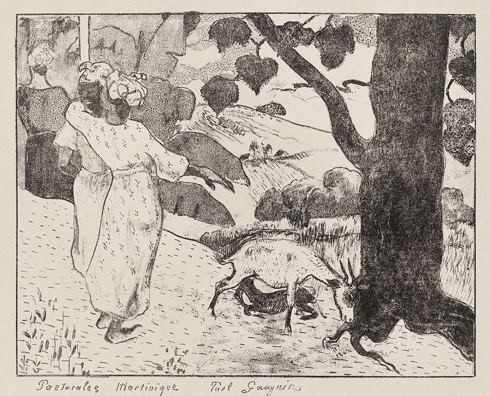 Pastorales Martiniques (Martinique Pastorals) art print by Paul Gauguin for $57.95 CAD