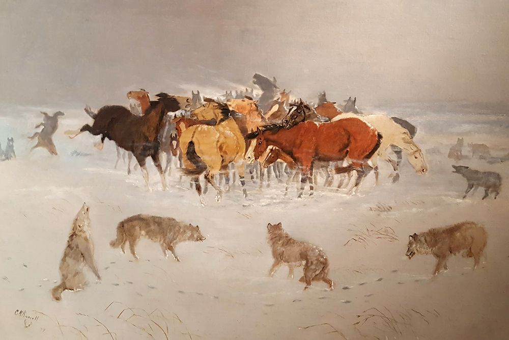 Flying hoofs art print by Charles Marion Russell for $57.95 CAD