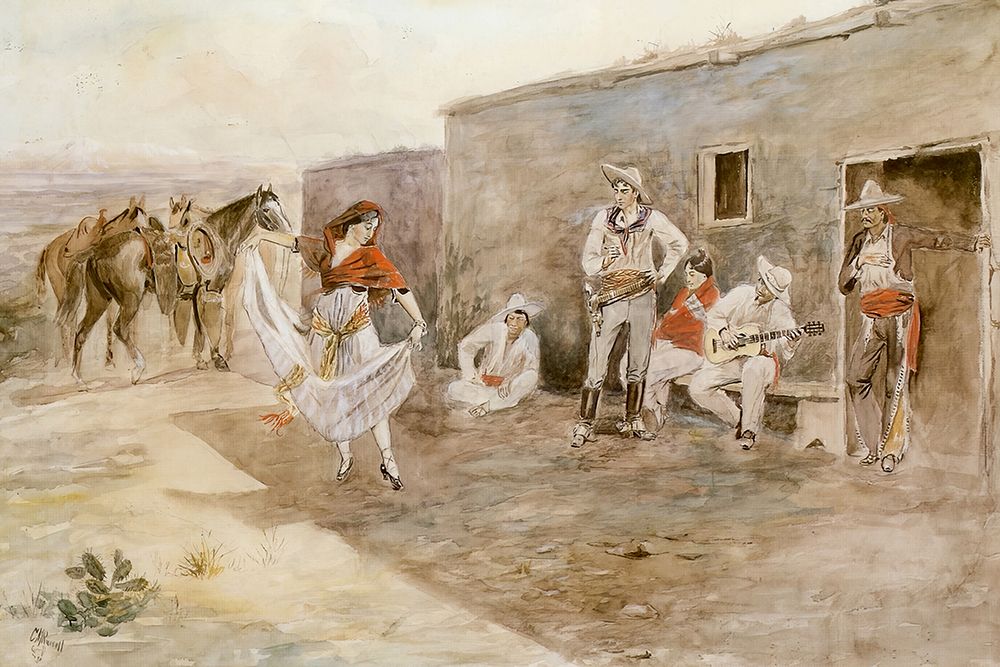 Casa Alegre art print by Charles Marion Russell for $57.95 CAD