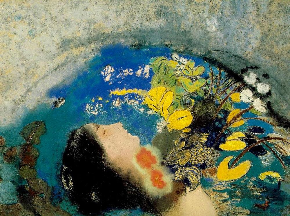 Ophelia, 1900â€“1905 art print by Odilon Redon for $57.95 CAD