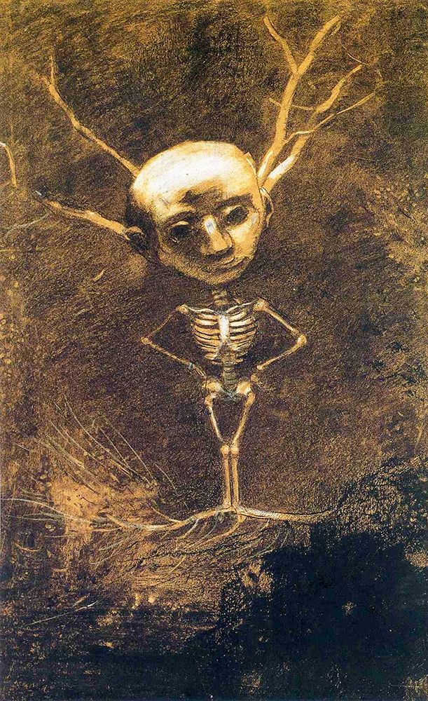 Spirit of the Forest art print by Odilon Redon for $57.95 CAD