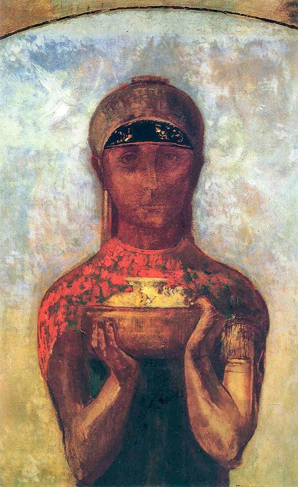 The Cup of Mystery art print by Odilon Redon for $57.95 CAD
