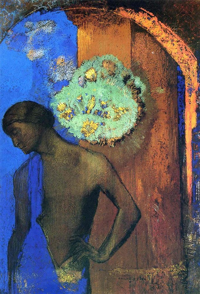 Saint John (The blue tunic) art print by Odilon Redon for $57.95 CAD